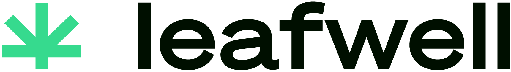 leafwell logo green and black